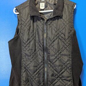 IZOID Classic Chunky Black w/ Partially Quilted Vest size XL, 46" pit to pit